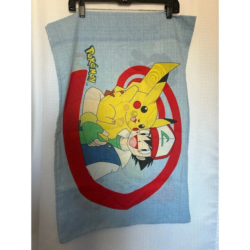 Vintage Nintendo Pokemon Pikachu Pillow Covers 1998 Set of 2